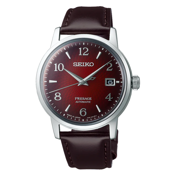 mens-watch-presage-automatic-movement-cocktail-red-dial-negroni Men's Presage Watch (SRPE41J1) - Image 1