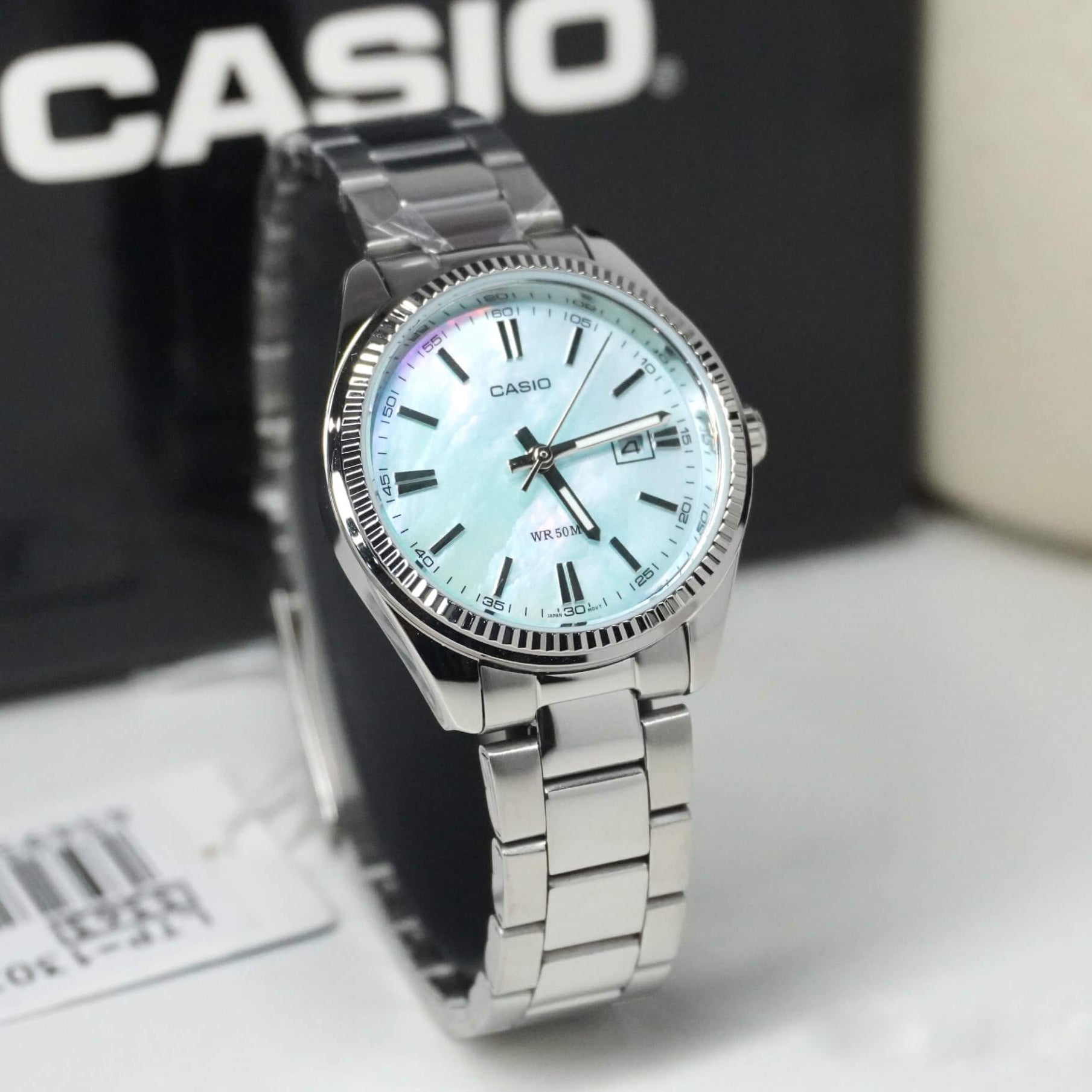 Casio Enticer Date Ladies Chain Watch LTP-1302DS-2AVDF - Image 2