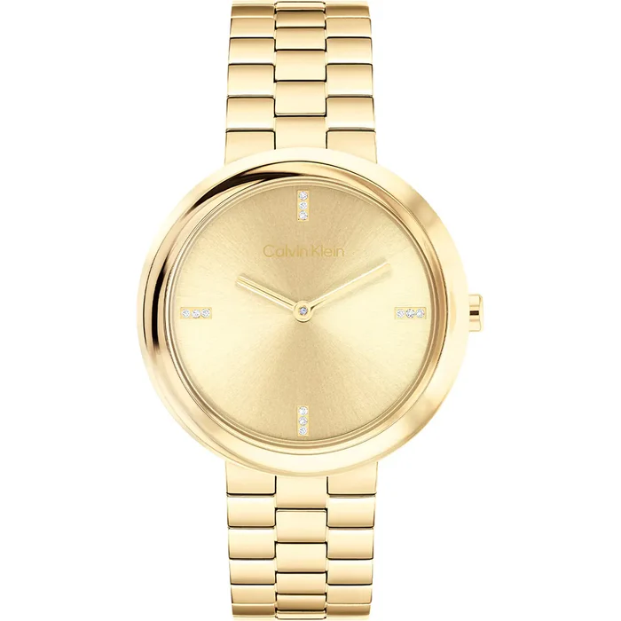 calvin-klein-25100094-twisted-bezel-17539571 Ladies Twisted Bezel Watch (25100094) - Image 1